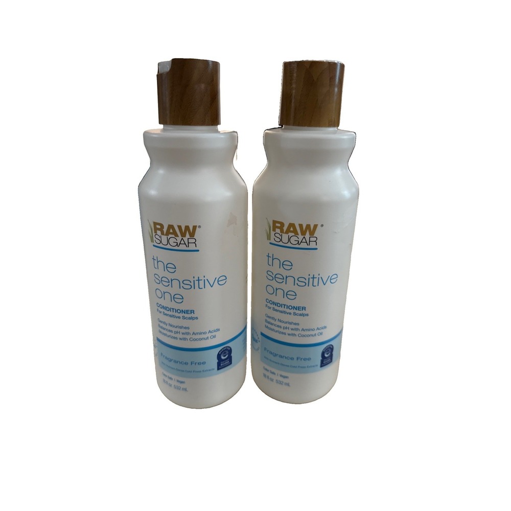 Lot Of 2 Raw Sugar The Sensitive One Conditioner 18oz New
